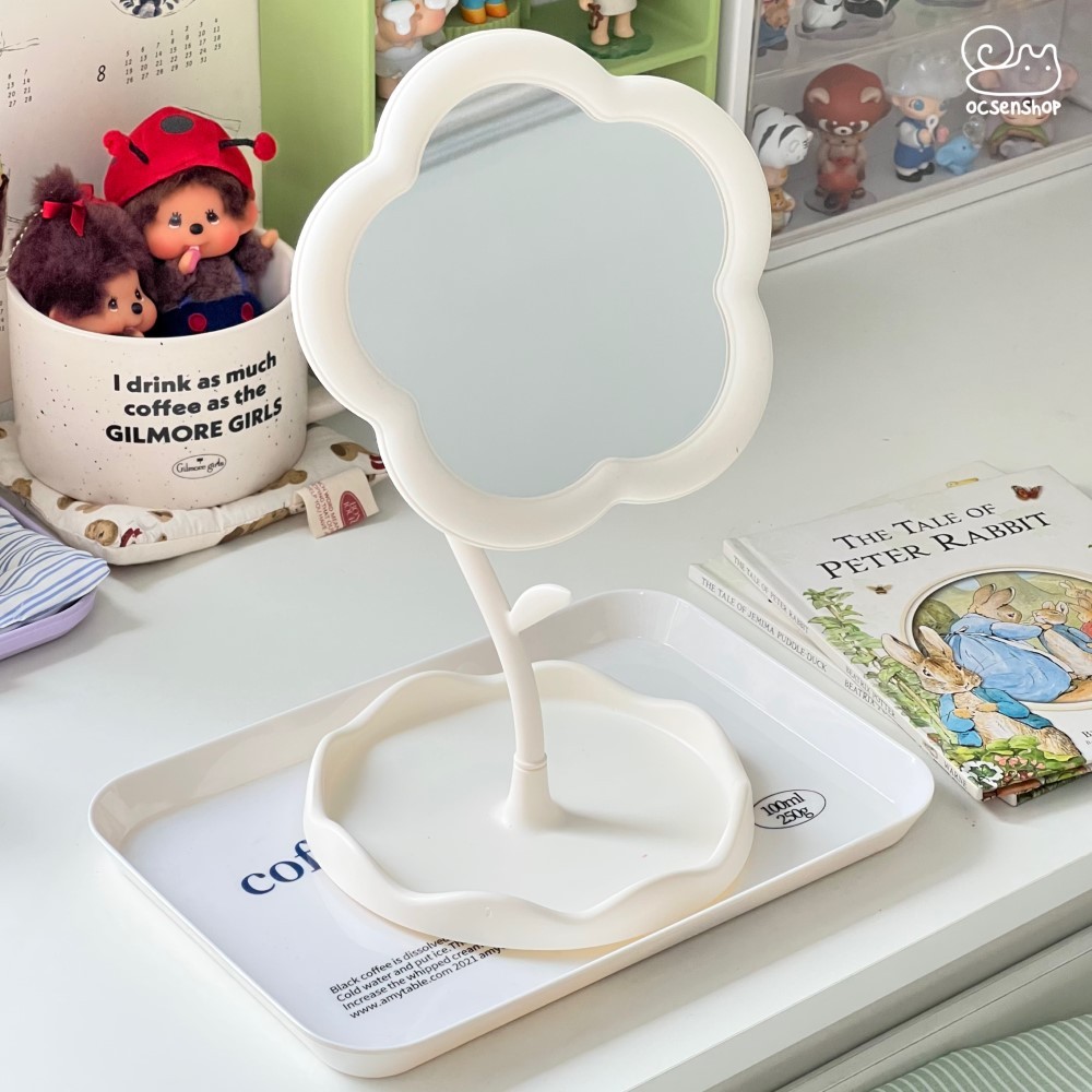 Gương để bàn bông Hoa