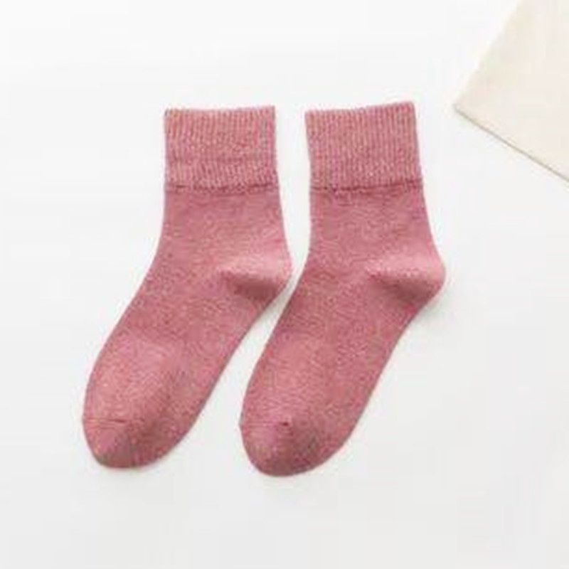 Tất cao cổ cổ sọc trơn màu
