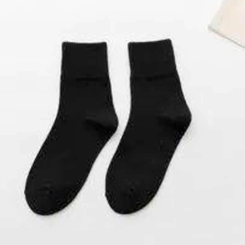 Tất cao cổ cổ sọc trơn màu