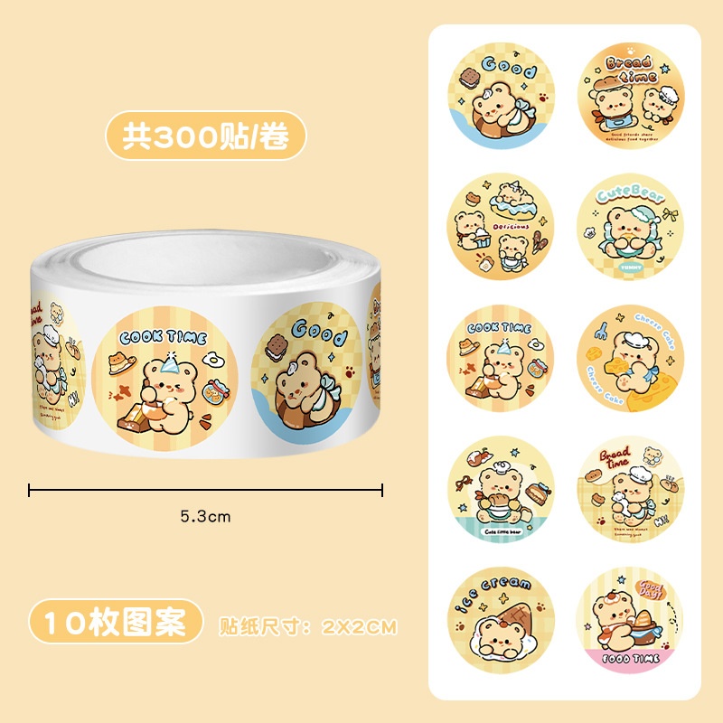 Sticker dạng cuộn Cartoon