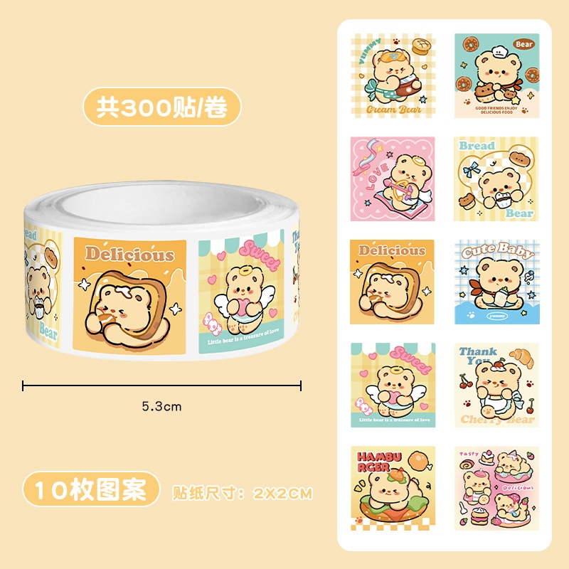 Sticker dạng cuộn Cartoon