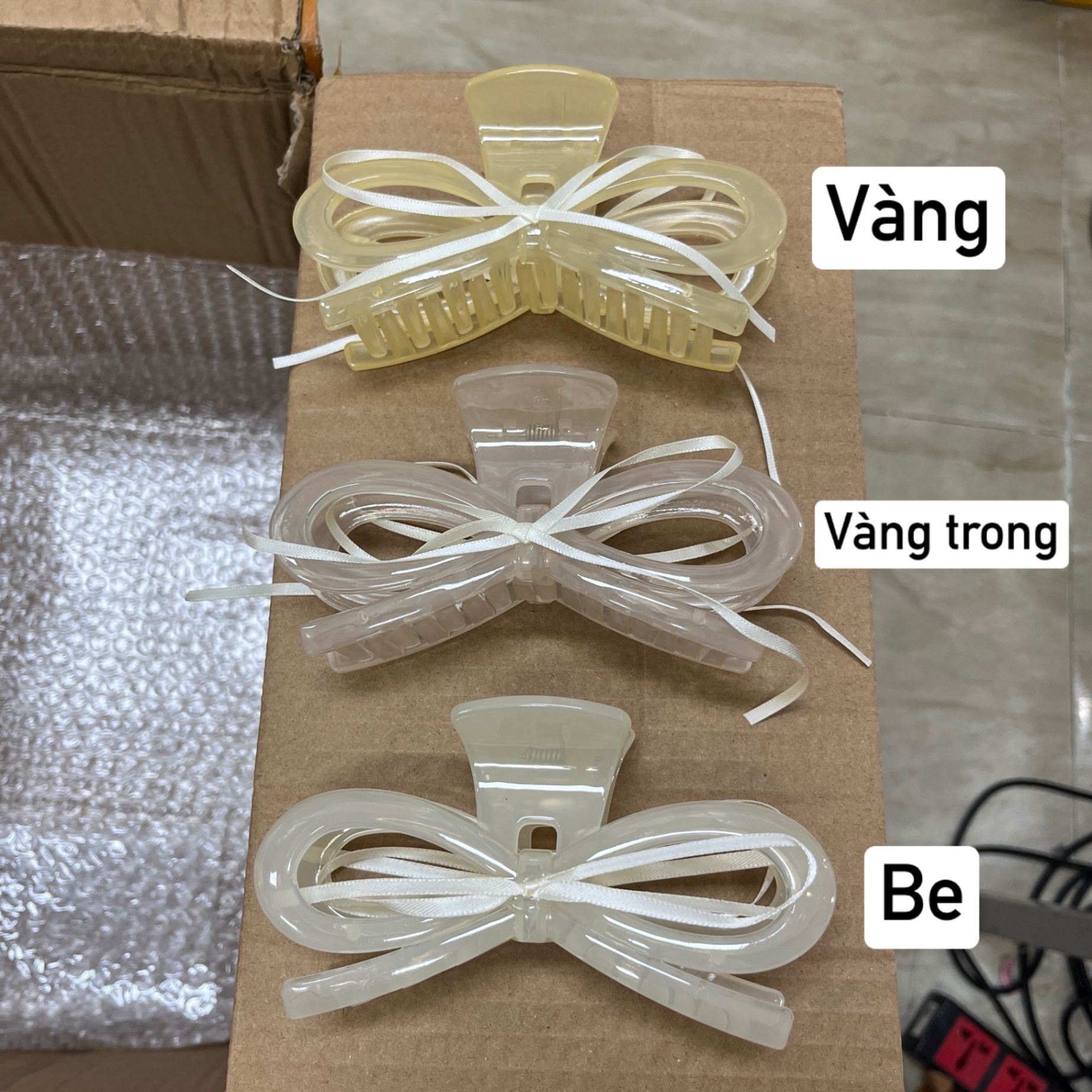 Kẹp càng cua Nơ ruy băng (13cm)