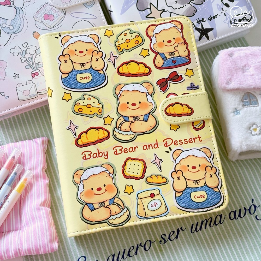 Binder cover A5 bìa da Baby bear