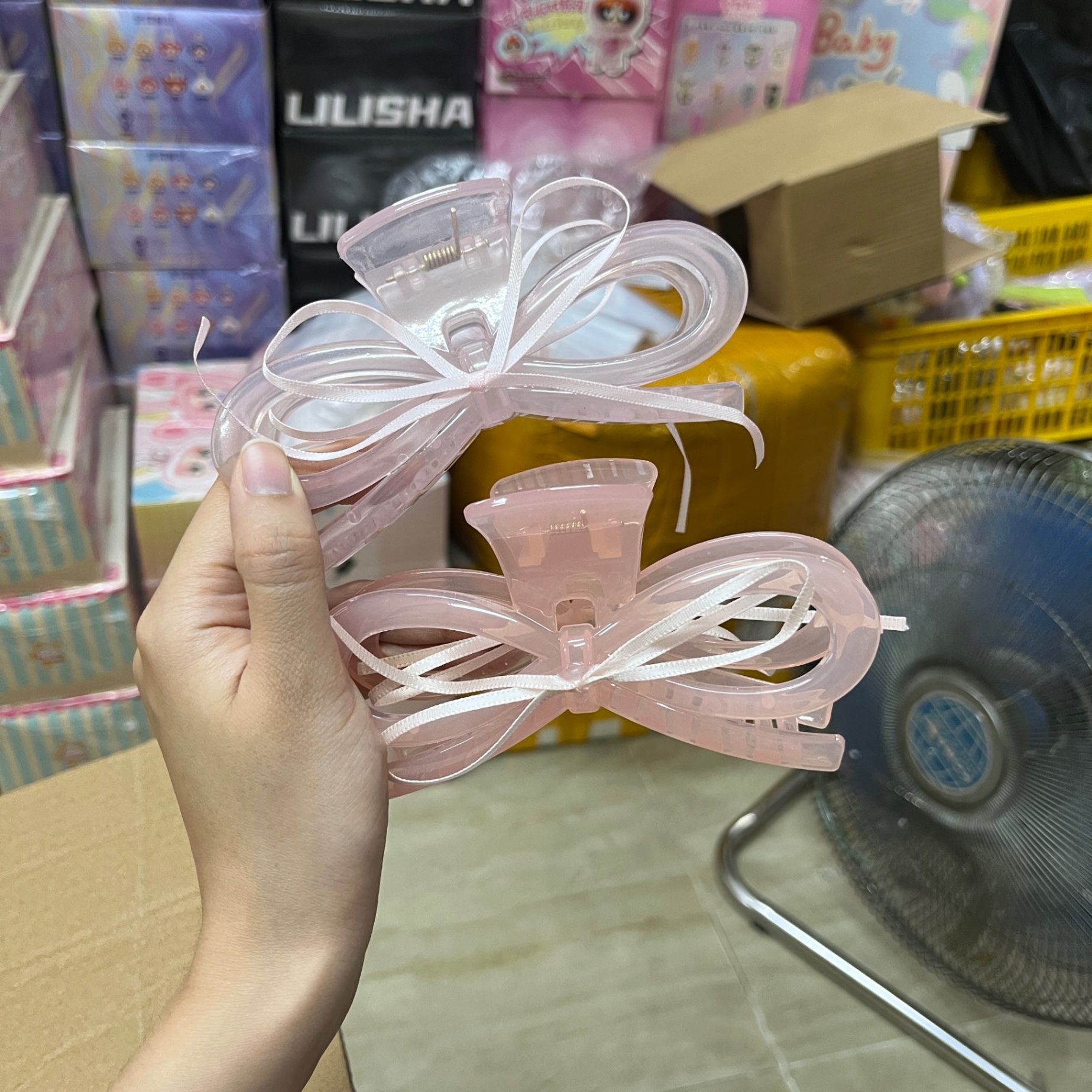 Kẹp càng cua Nơ ruy băng (13cm)