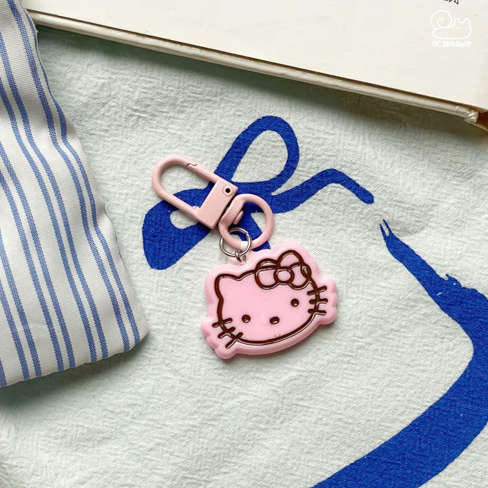 Móc đa năng mặt Hello Kitty viền màu