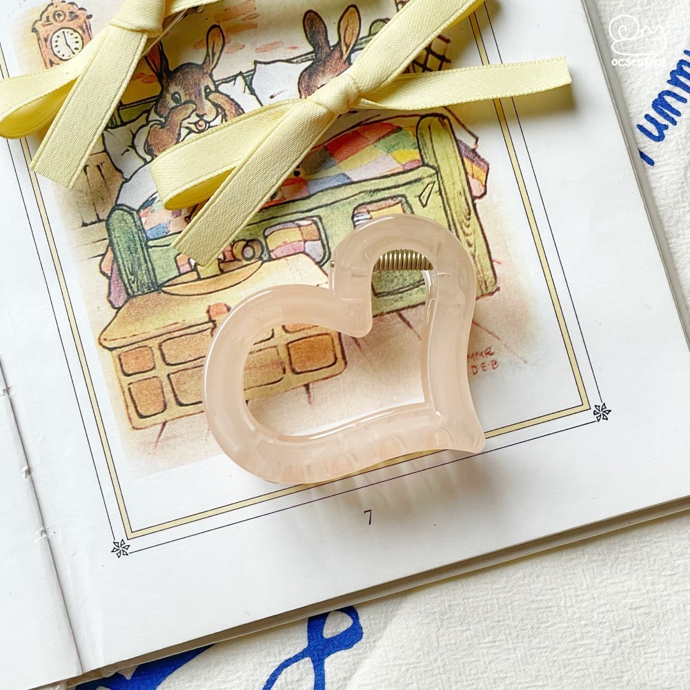 Kẹp càng cua trái tim trong (5cm)