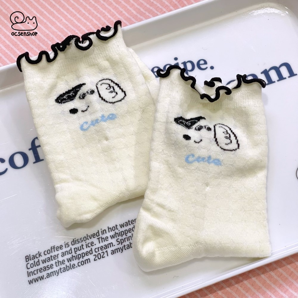Tất cao cổ mặt cún