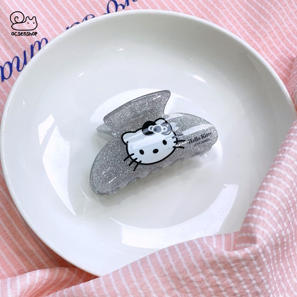 Kẹp càng cua Hello Kitty bạc