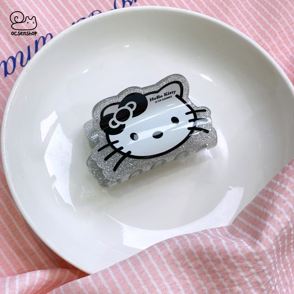 Kẹp càng cua Hello Kitty bạc