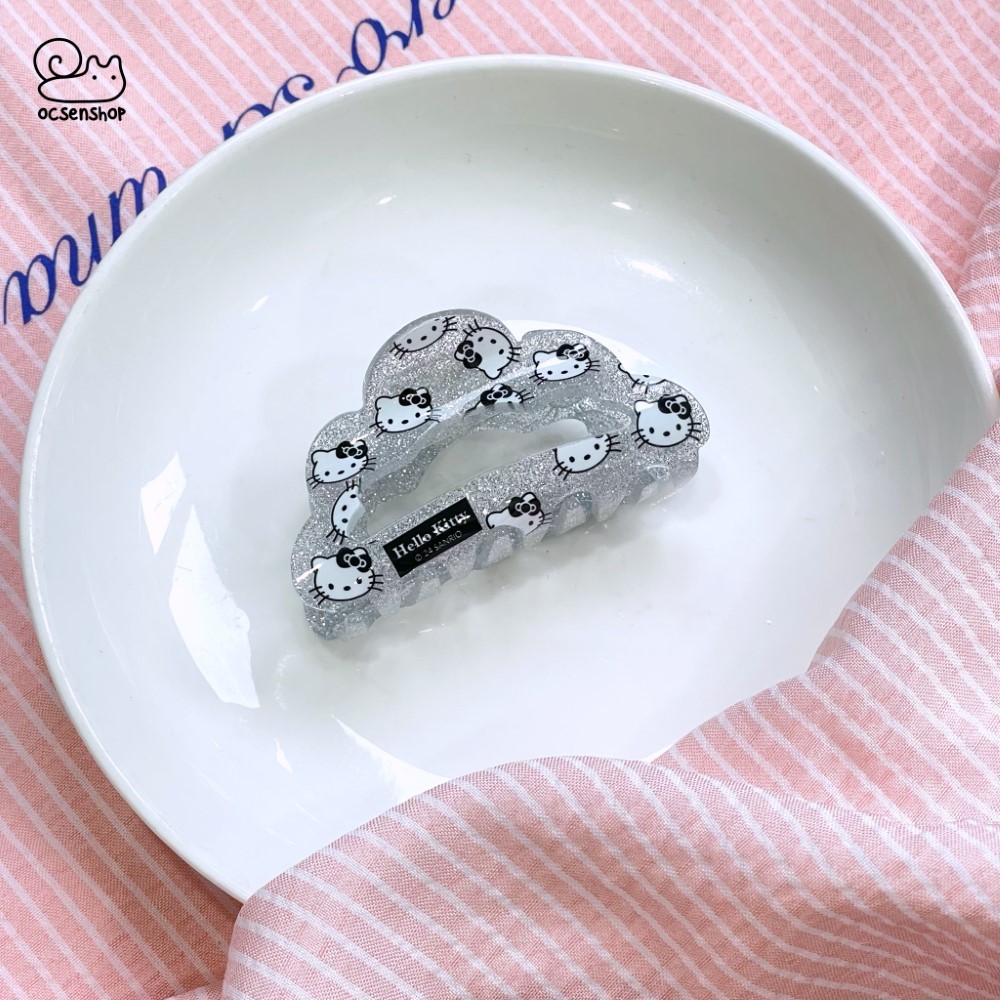 Kẹp càng cua Hello Kitty bạc