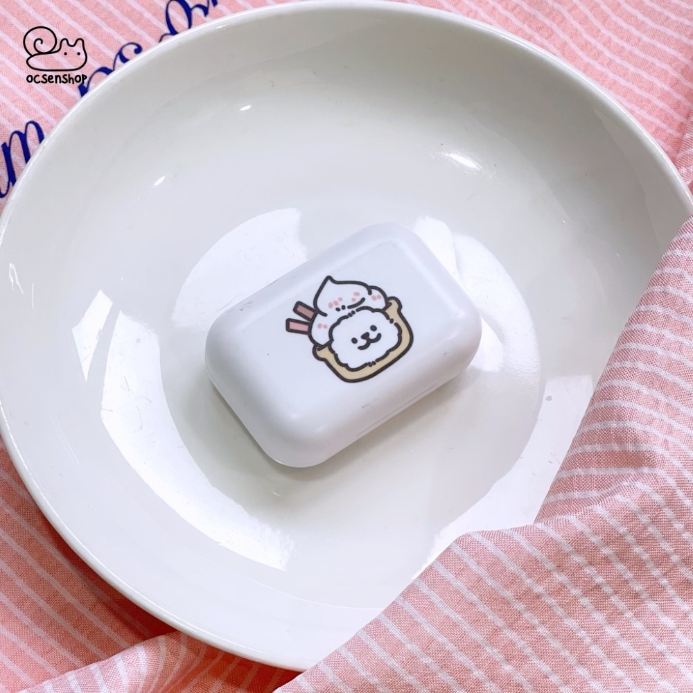 Hộp đựng lens Cún trắng cosplay