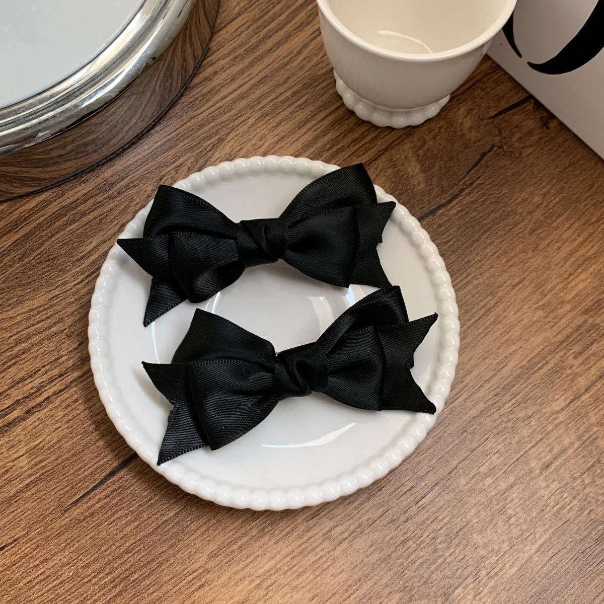 Kẹp tóc Nơ lụa bóng (8cm)