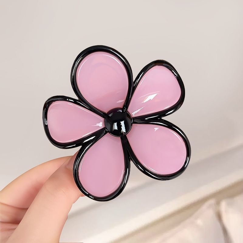 Kẹp càng cua Hoa 5 cánh viền màu (7,5cm)