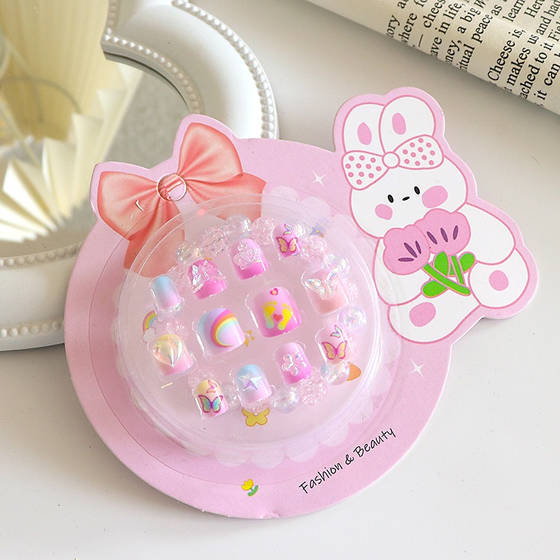 Set vòng tay + nail giả trẻ em