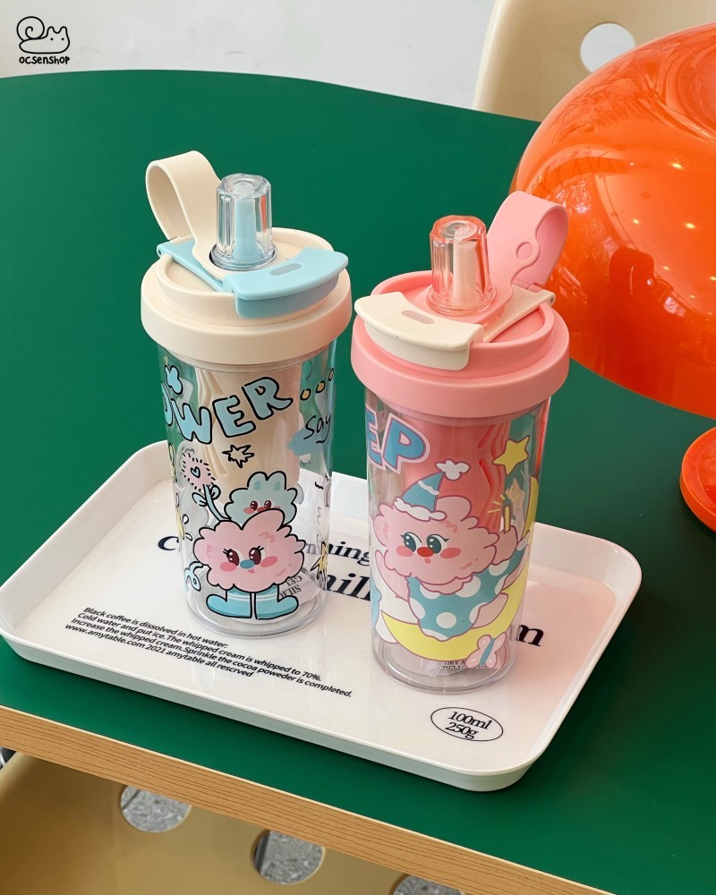 Bình nước nhựa Cartoon (550ml)