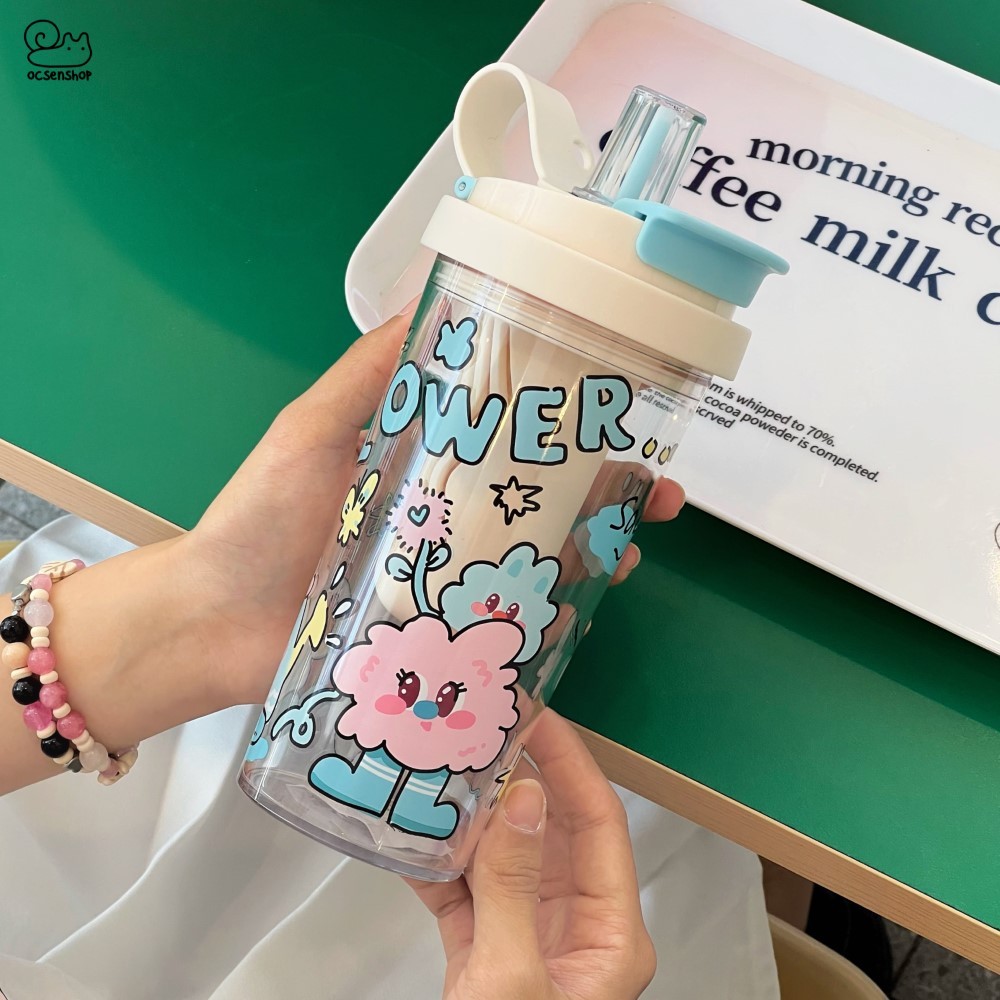 Bình nước nhựa Cartoon (550ml)