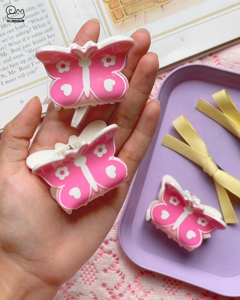 Kẹp càng cua đính nơ (5,5cm)
