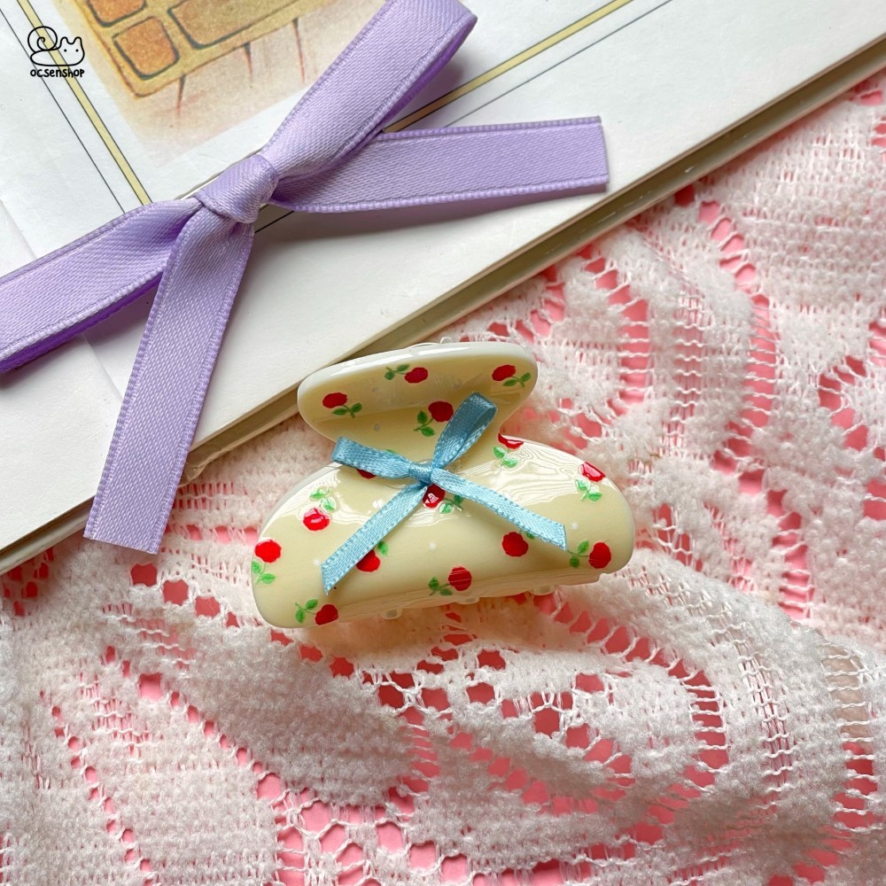 Kẹp càng cua đính nơ (5,5cm)