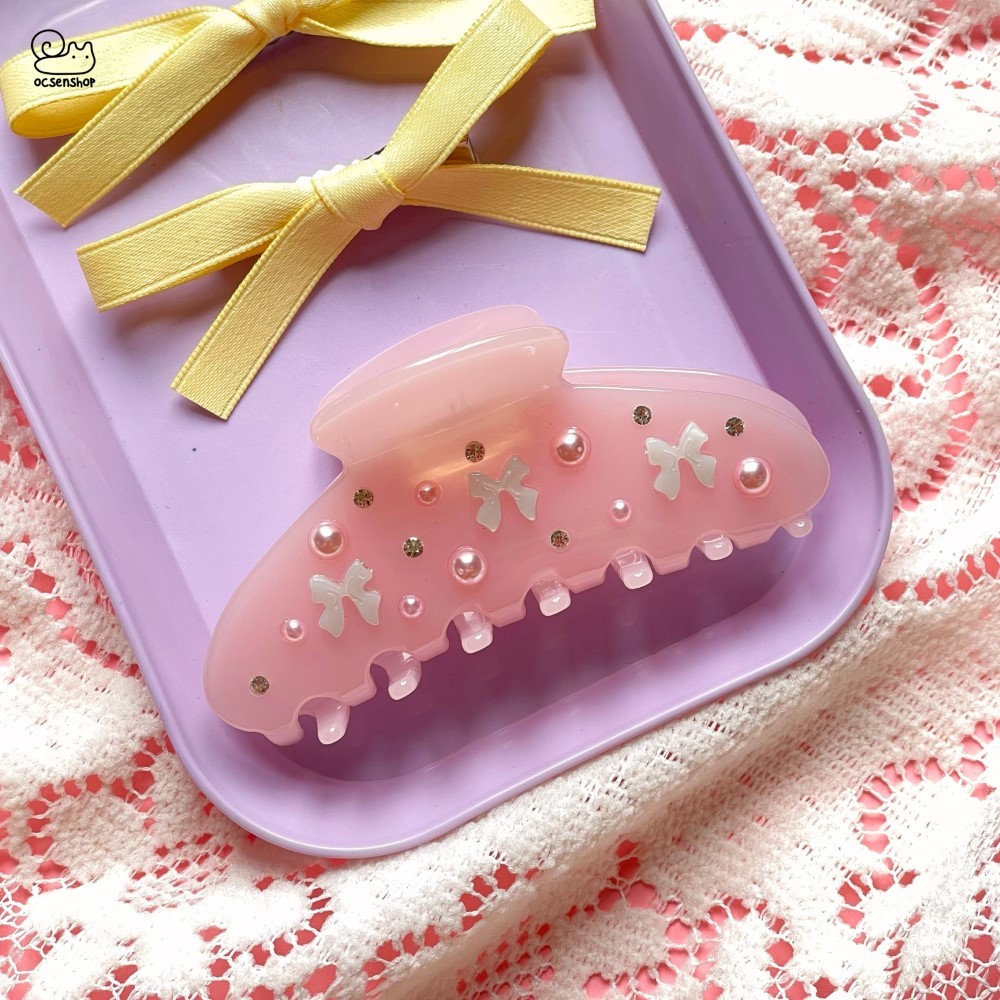 Kẹp càng cua đính đá (10cm)