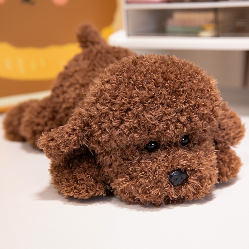 Cún bông xù nằm (33cm)