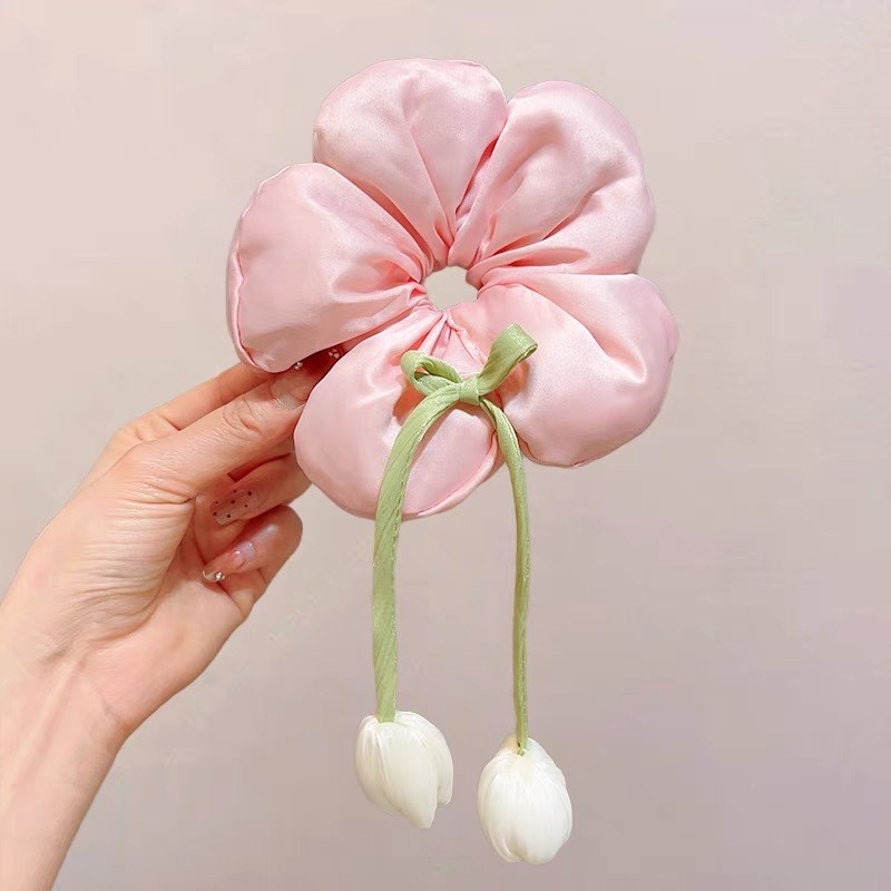 Chun buộc tóc Bông hoa dây tulip