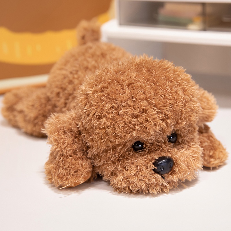 Cún bông xù nằm (33cm)