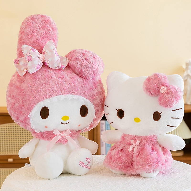 Sanrio bông đeo nơ hồng