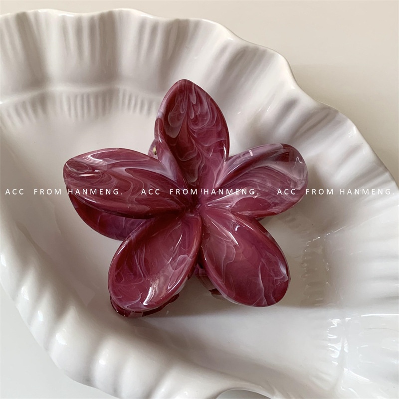 Kẹp càng cua hoa sứ Marble (8cm)