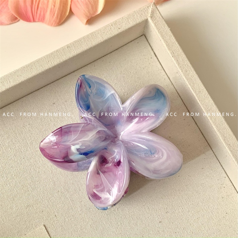 Kẹp càng cua hoa sứ Marble (8cm)