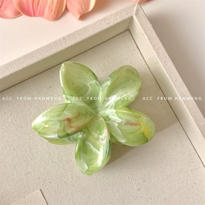 Kẹp càng cua hoa sứ Marble (8cm)