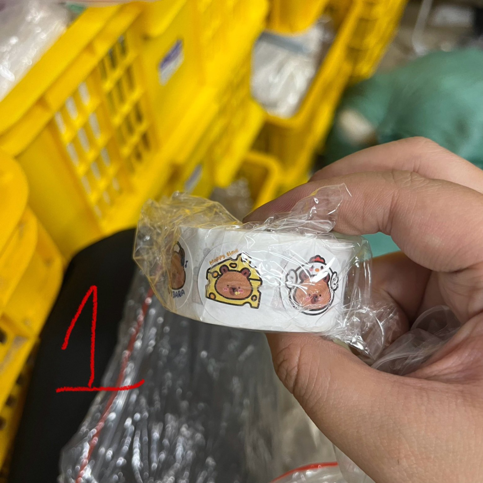 Sticker dạng cuộn Capybara