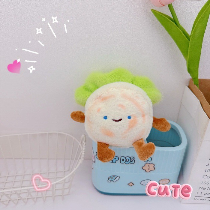 Móc khóa bông Bánh kẹp