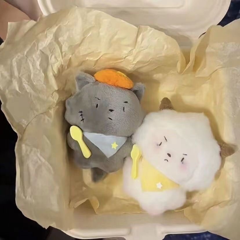 Móc khóa bông Sói & cừu