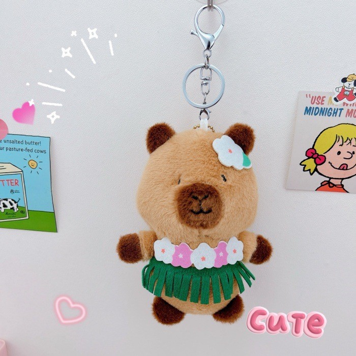 Móc khóa Capybara bãi biển