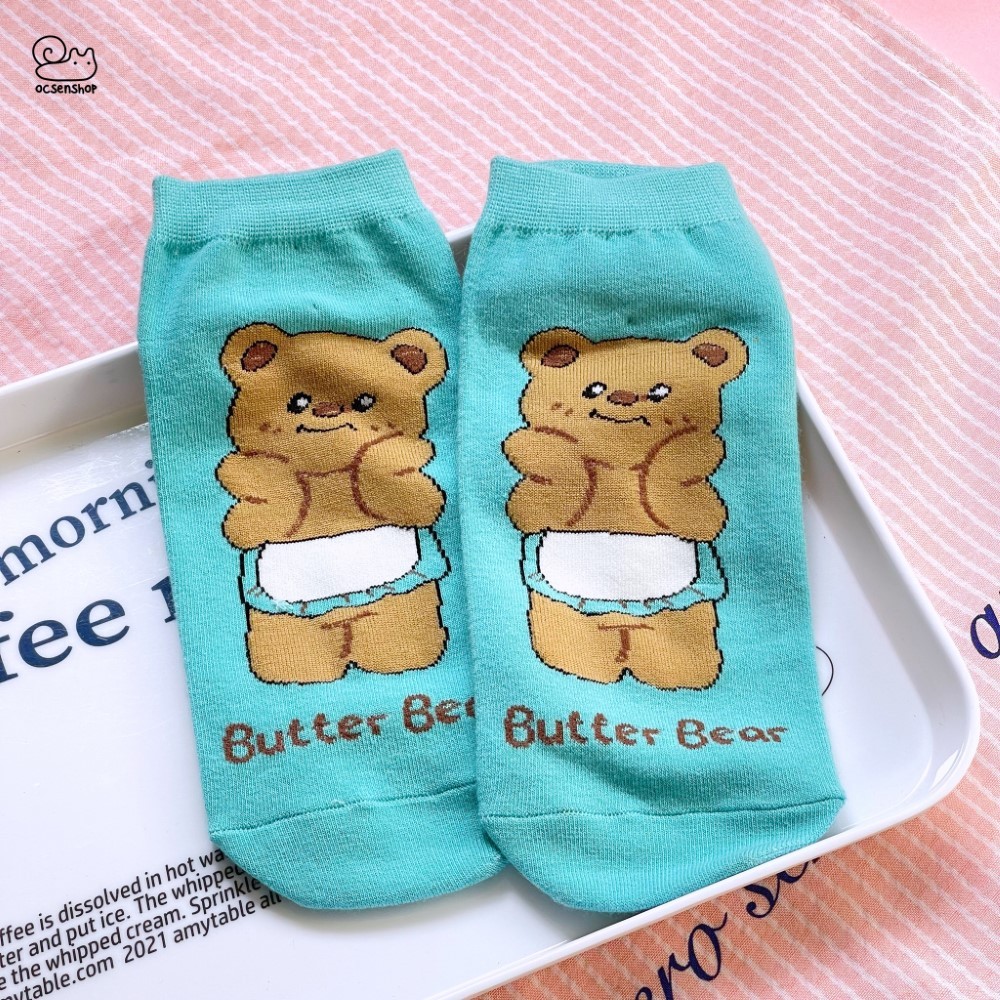 Tất ngắn cổ Cheese bear