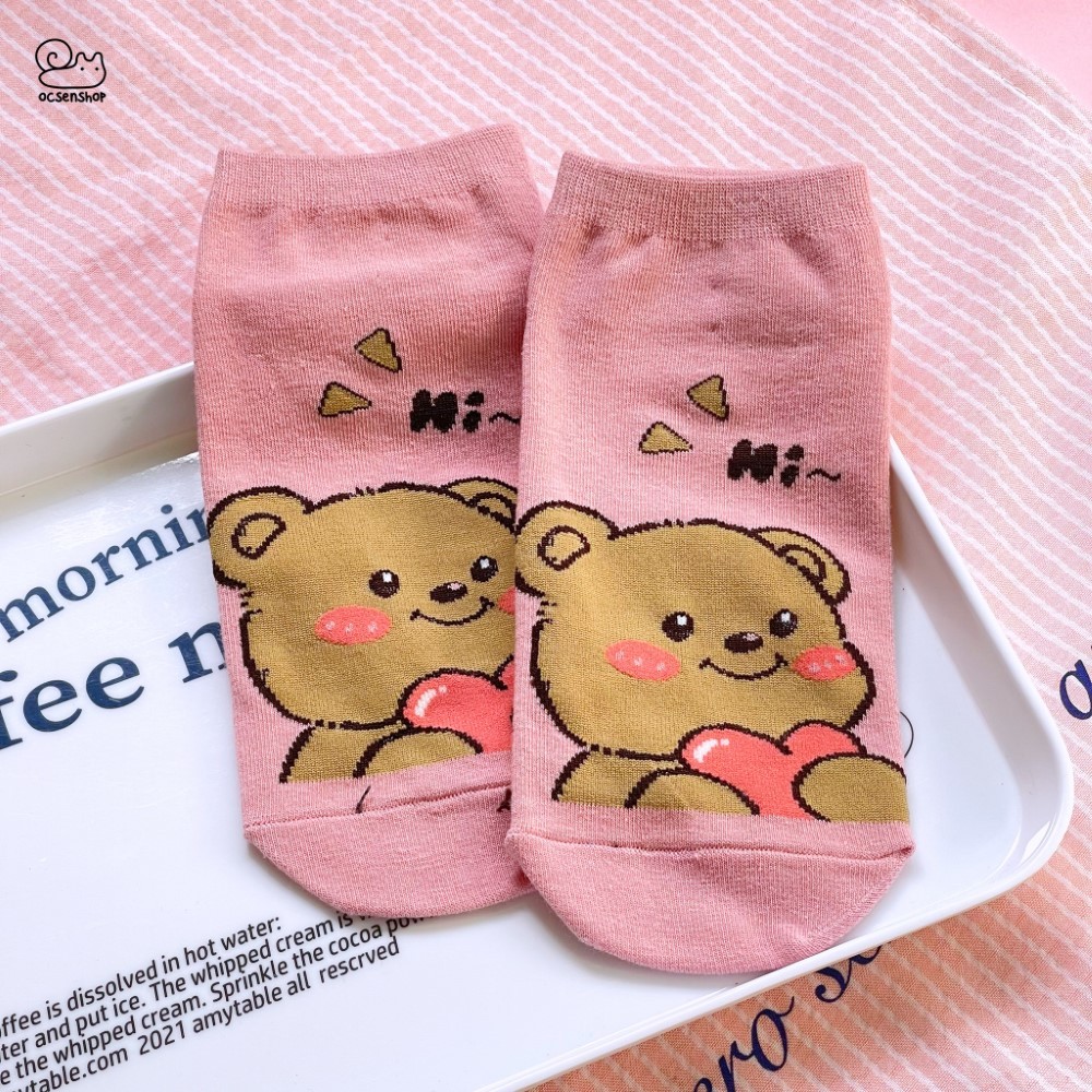 Tất ngắn cổ Cheese bear