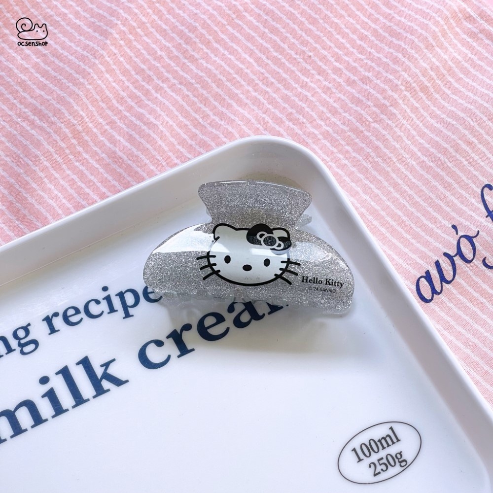 Kẹp càng cua Hello Kitty bạc