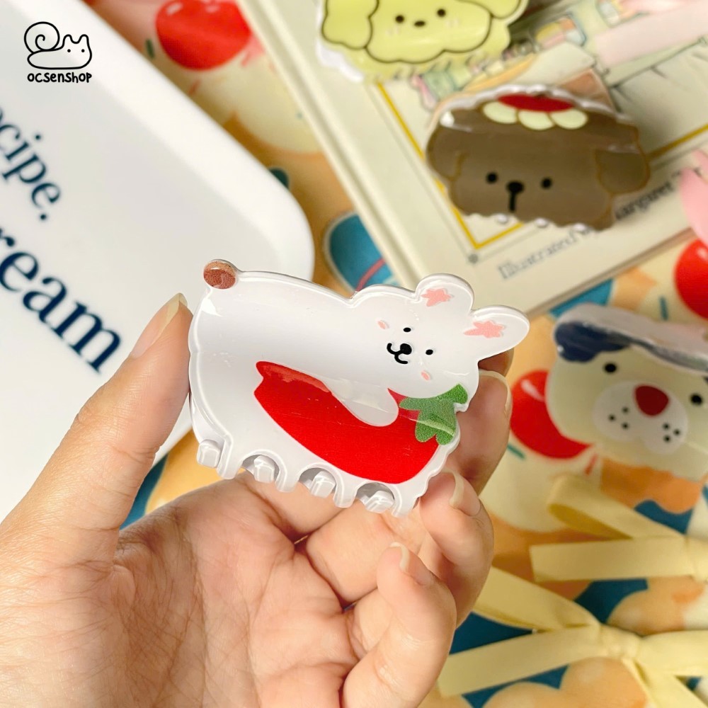 Kẹp càng cua mặt động vật (6cm)