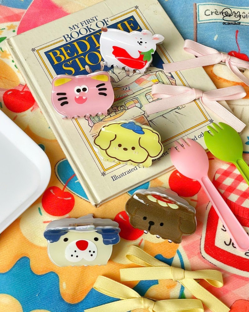 Kẹp càng cua mặt động vật (6cm)