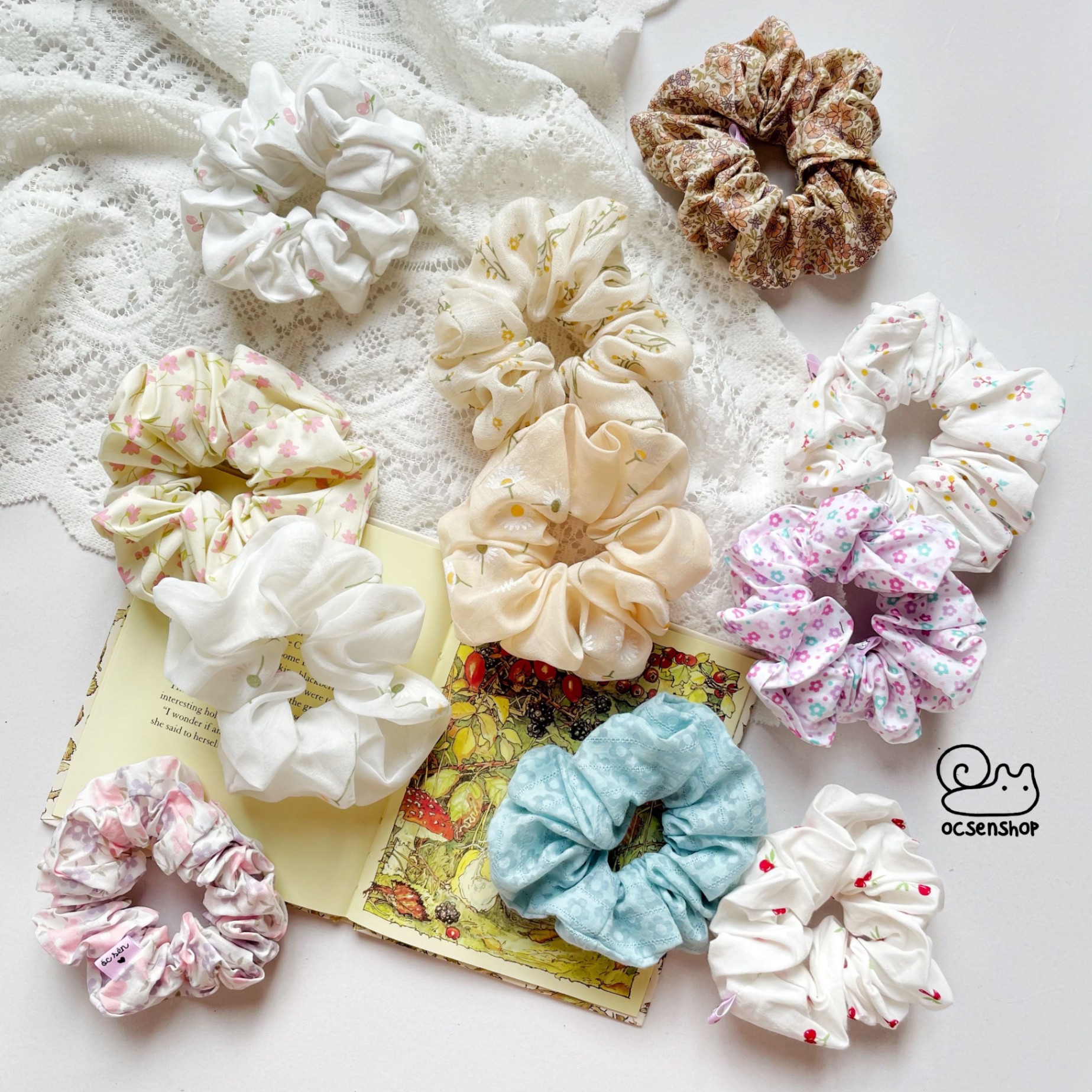 Scrunchie Ốc sên 25k