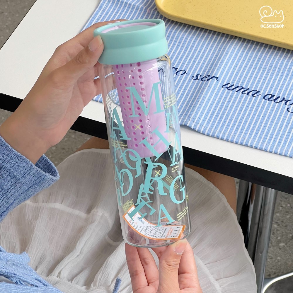 Bình thủy tinh chữ cái (520ml)