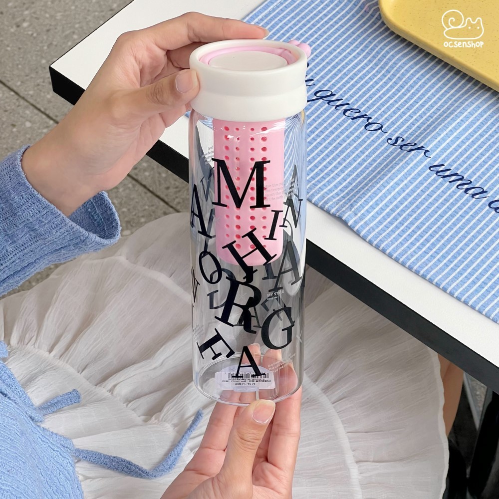 Bình thủy tinh chữ cái (520ml)