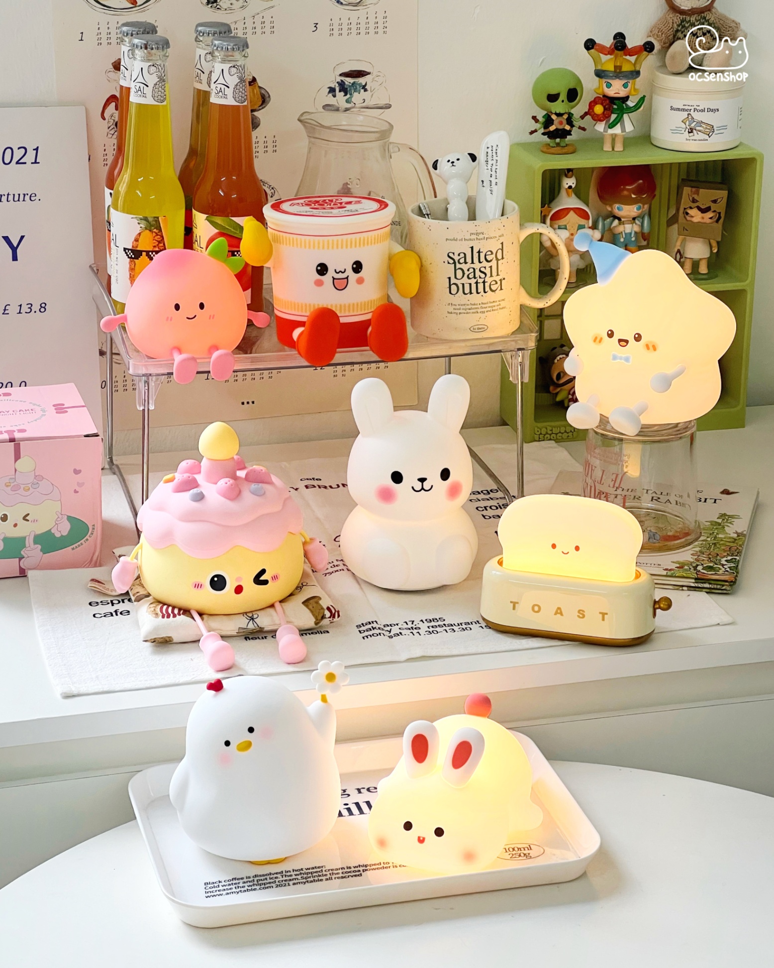 Đèn ngủ Bánh gato nháy mắt