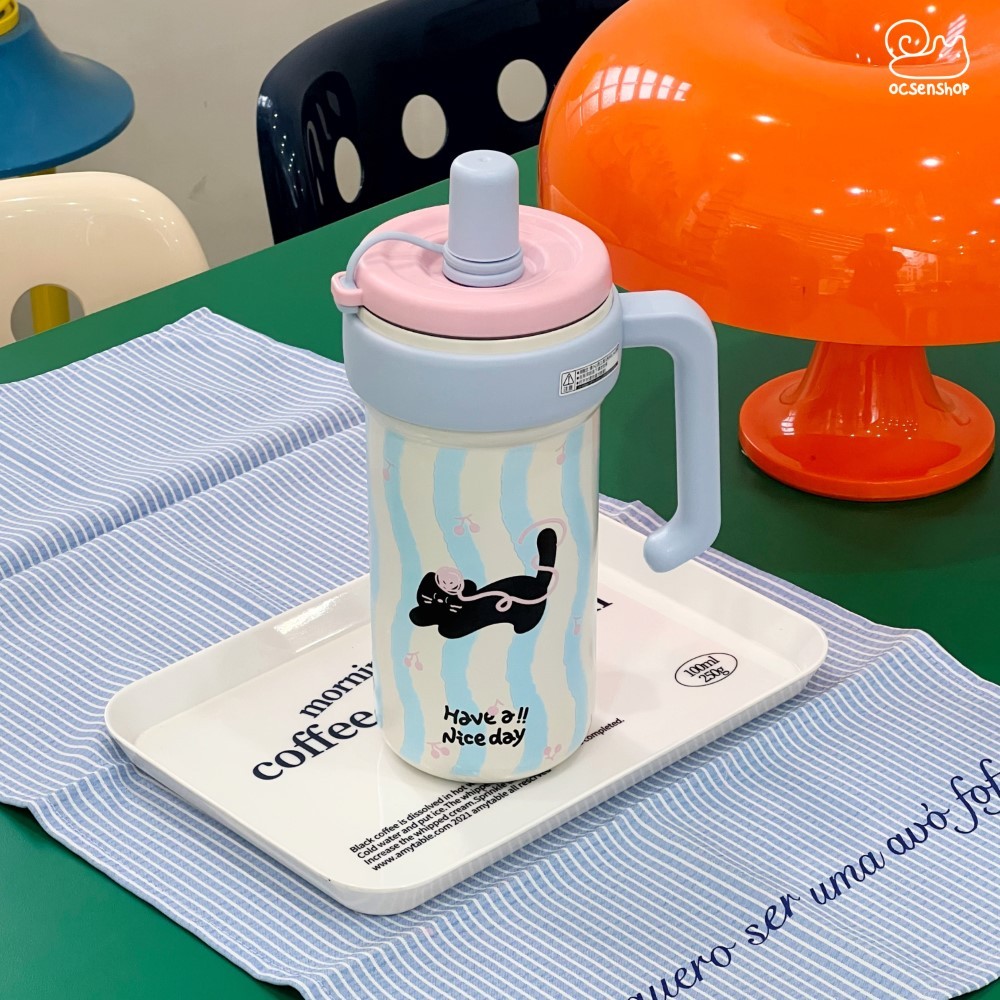 Bình giữ nhiệt Động vật có tay cầm (1000ml)
