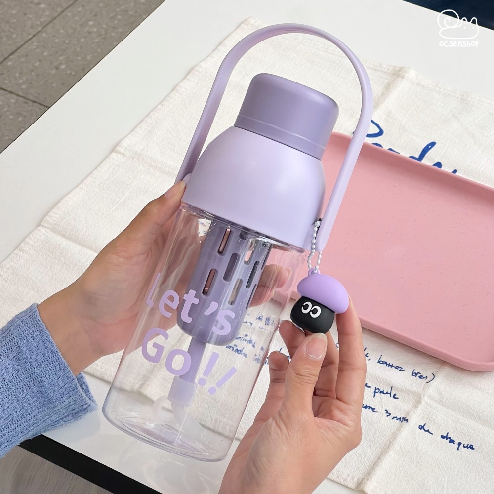 Bình nhựa có quai xách kèm móc nấm (700ml)