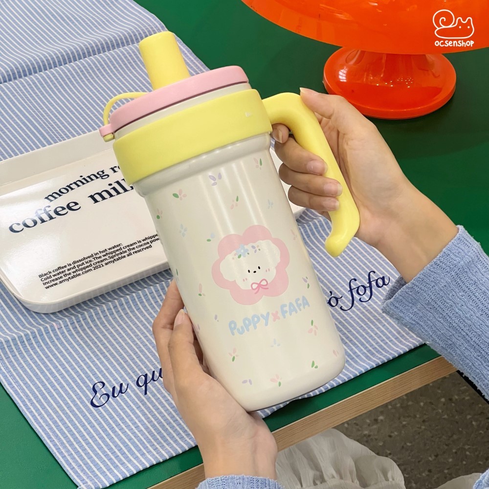 Bình giữ nhiệt Động vật có tay cầm (1000ml)