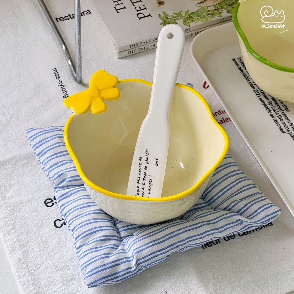 Bát sứ Nơ viền màu