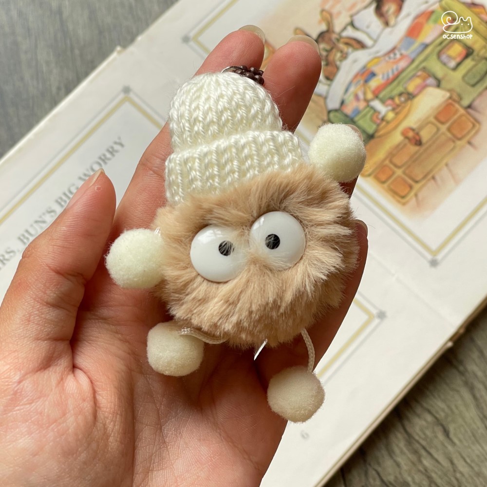 Móc khóa bông Susuwatari (9,5x6,5cm)