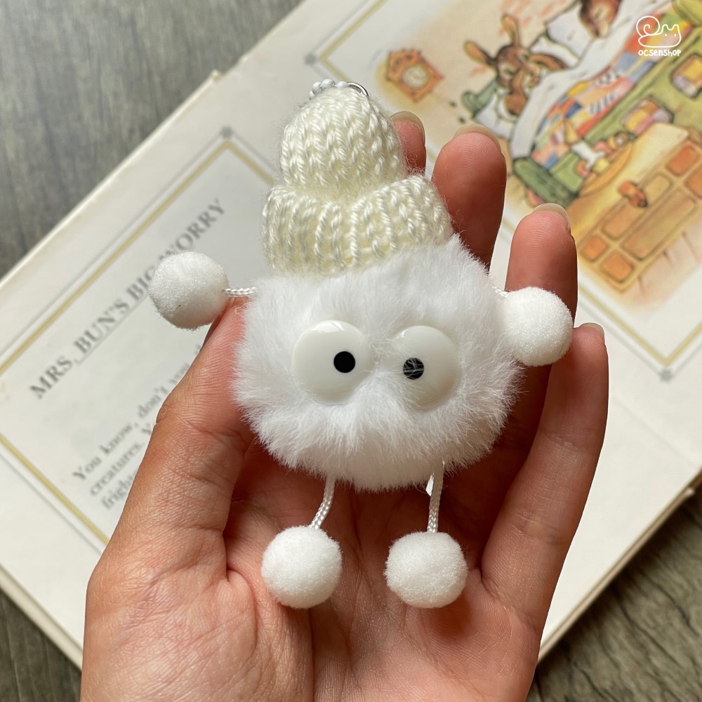 Móc khóa bông Susuwatari (9,5x6,5cm)