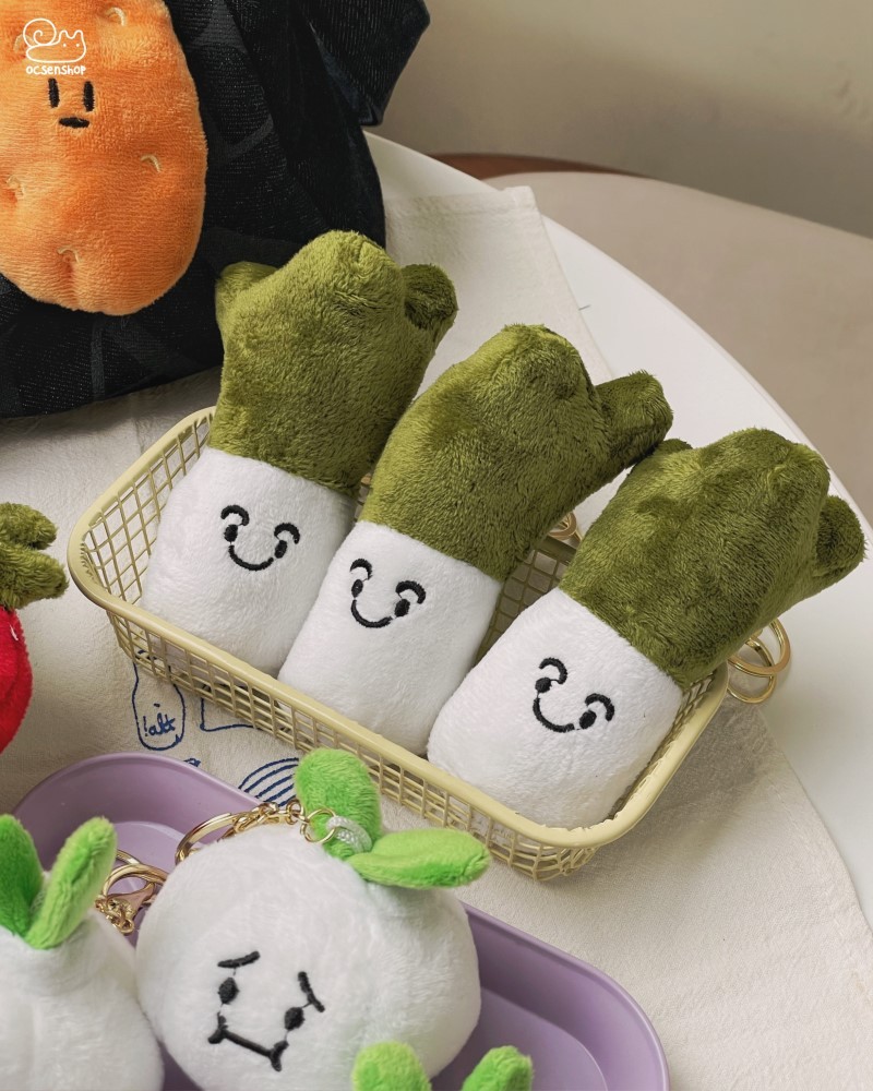 Móc khóa bông Rau Củ emotion